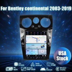 Bentley Continental GT Radio Head Unit Upgrade System - AUCAR - 12.1 inch Screen, Android 13 8-128 - '03-'19