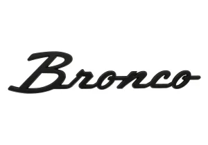 Ford Bronco Custom Emblem (1) - Bronco - Gloss Black Finish Ford Bronco Custom Emblem (1) - Bronco - Gloss Black Finish