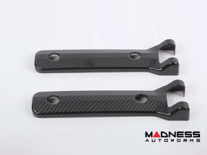  Ford Bronco Tailgate Hinge Cover Kit - Gloss Carbon Fiber - 2 PCS