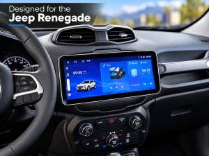 Jeep Renegade Radio Head Unit Upgrade System w/ install Kit - Widescreen Design - T4 Jeep Renegade Radio Head Unit Upgrade System w/ install Kit - Widescreen Design - T4