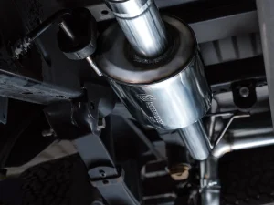 Ford F150 Performance Exhaust - AWE Tuning - Cat Back, 0FG Resonated - Chrome Silver Tips - w/ Bumper Cutouts `21-`27