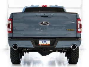 Ford F-150 Tremor Performance Exhaust - AWE Tuning - Cat-Back Track - Chrome Silver - `21-`27