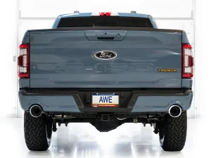 Ford F-150 Tremor Performance Exhaust - AWE Tuning - Cat-Back Track - Chrome Silver - `21-`27