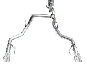 Ford F-150 Tremor Performance Exhaust - AWE Tuning - Cat-Back Track - Chrome Silver - `21-`27