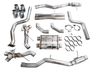 Cadillac CT5-V Performance Exhaust - AWE Tuning - SwitchPath - Chrome Silver - Blackwing `22-`26 Cadillac CT5-V Performance Exhaust - AWE Tuning - SwitchPath - Chrome Silver - Blackwing `22-`26