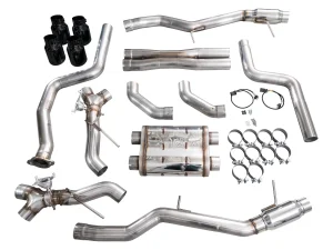 Cadillac CT5-V Performance Exhaust - AWE Tuning - Cat-Back SwitchPath - Diamond Black - Blackwing `22-`26 Cadillac CT5-V Performance Exhaust - AWE Tuning - Cat-Back SwitchPath - Diamond Black - Blackwing `22-`26