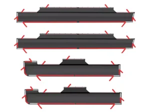 Chevrolet Silverado 3500HD Rocker Panel - Bushwacker - Trail Armor - Black - `20-`24