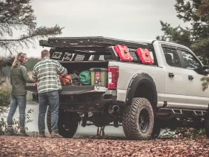 Chevrolet Silverado 1500 Roof Rack - Bushwacker - GoRack Overland - Black - `19-`24