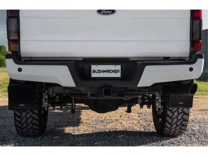 Chevrolet Silverado 1500 Mud Flaps - Rear - Bushwacker - Trail Armor, Pocket/Rivet Style - Black - `19-`22 Chevrolet Silverado 1500 Mud Flaps - Rear - Bushwacker - Trail Armor, Pocket/Rivet Style - Black - `19-`22