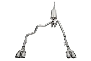 Chevrolet Silverado 1500 Performance Exhaust - Cat-Back - CORSA Performance - Dual Exit w/ Twin 4.0in Black Tips - `19-`23