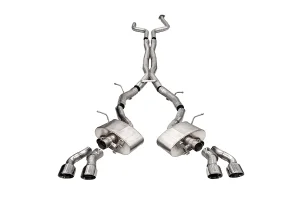 Cadillac CT5-V Performance Exhaust - Cat Back - CORSA Performance - Xtreme Valved - Twin Back Carbon Fiber Tips - `20+