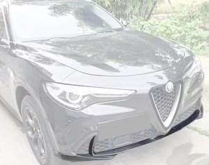 Alfa Romeo Stelvio Front Bumper Carbon Fiber Trim - 3 piece set 