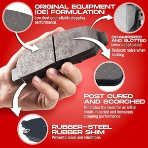 Hyundai Tucson Brake Pads + Rotors - Front + Rear - DFC - Carbon Coated Rotors + Optimum OE Pads - `19-`21