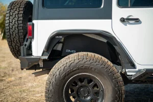 Jeep Wrangler JK Inner Fenders - Rear - DV8 Offroad - Satin Black - `07-`18