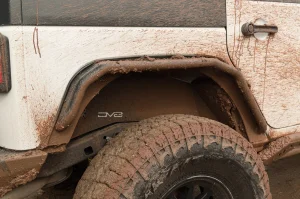 Jeep Wrangler JK Inner Fenders - Rear - DV8 Offroad - Satin Black - `07-`18