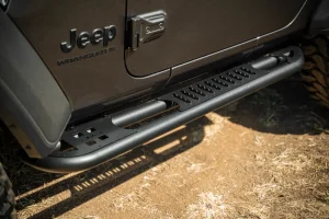 Jeep Wrangler JL Rock Slider Steps - DV8 Offroad - OE Plus - 2-Door - 2018+ 