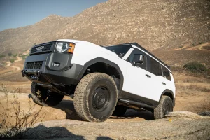 Toyota Land Cruiser Side Steps - DV8 Offroad - OE Plus - Black Steel - `24+