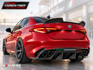 Alfa Romeo Giulia Trunk Spoiler - Carbon Fiber - GTA Style - Feroce Carbon Alfa Romeo Giulia Trunk Spoiler - Carbon Fiber - GTA Style - Feroce Carbon