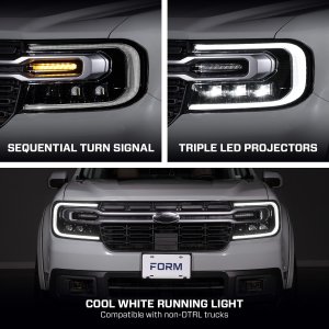 Ford Maverick LED Headlights - Sequential LED - Form Lighting - 2022+