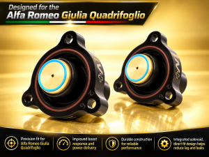 Alfa Romeo Giulia Diverter Valve - Go Fast Bits - DV+ Integrated Solenoid - QV Model Alfa Romeo Giulia Diverter Valve - Go Fast Bits - DV+ Integrated Solenoid - QV Model