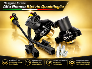 Alfa Romeo Stelvio Diverter Valve - Go Fast Bits - DV+ Integrated Solenoid - QV Model 