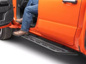 Ford F-250 Side Steps - Go Rhino - Dominator Extreme D6 - Textured Black - `99-`16