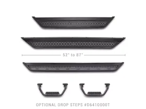 Ford F-350 Side Steps - Go Rhino - Dominator Extreme D6 - Textured Black - `99-`16