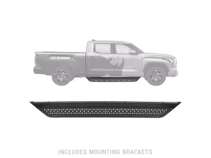 Ford F-350 Side Steps - Go Rhino - Dominator Extreme D6 - Textured Black - `99-`16