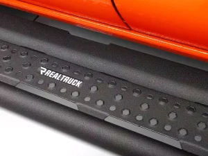 Ford F-350 Side Steps - Go Rhino - Dominator Extreme D6 - Textured Black - `99-`16