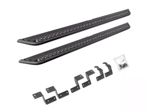 Ford F-350 Side Steps - Go Rhino - Dominator Extreme DSS - Textured Black - `99-`16