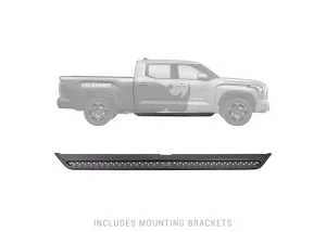 Dodge Ram 1500 Quad Cab Pickup Side Steps - Go Rhino - Dominator Extreme DSS - Textured Black - `09-'23