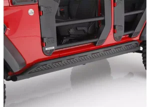 Toyota 4Runner Side Steps - Go Rhino - Frame Mounted Sliders - Textured Black - `14-`24