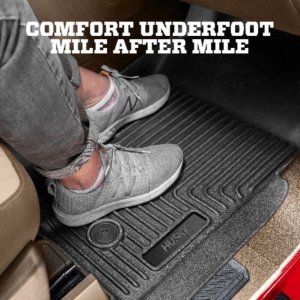 Acura RDX Floor Mats - Front + Rear - Husky Liners - Weatherbeater - Black - `19-`25