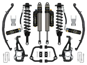 Ford F-150 Coilover Suspension Kit - ICON - 2.5 Series Stage 4 Tubular CDXS w/ Leaf Pack - Tremor `21-`24