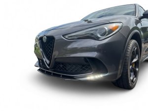  Alfa Romeo Stelvio Front Splitter - Carbon Fiber - Quadrifoglio