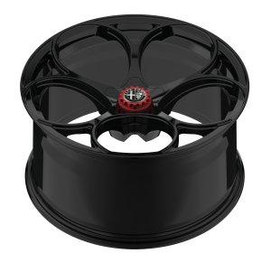 Alfa Romeo Stelvio Custom Wheels - set of 4 - KuhlFX - Forged - GTAm Style - 20" - Gloss Black