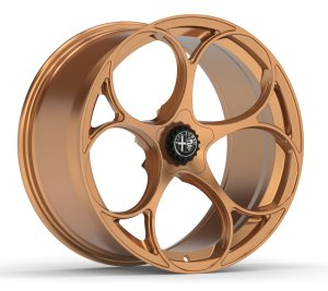 Alfa Romeo Stelvio Custom Wheels - set of 4 - KuhlFX - Forged - GTAm Style - 20" - Gloss Bronze