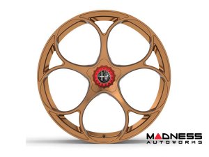 Alfa Romeo Stelvio Custom Wheels - set of 4 - KuhlFX - Forged - GTAm Style - 22" - Gloss Bronze