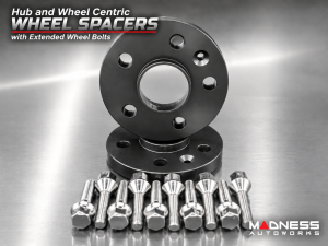 Alfa Romeo 4C Wheel Spacers - MADNESS - 16mm - set of 2 w/ extended bolts