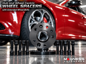 Alfa Romeo Giulia Wheel Spacers - MADNESS - 15mm - set of 2 w/ extended bolts
