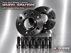 Alfa Romeo Stelvio Wheel Spacers - MADNESS - 20mm - set of 2 w/ extended bolts
