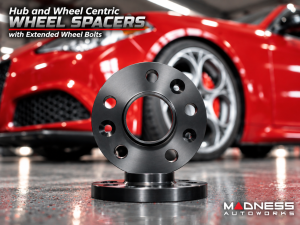 Alfa Romeo Giulia Wheel Spacers - MADNESS - 5mm & 15mm - set of 4 w/ extended bolts