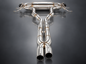 Jaguar F-TYPE Performance Exhaust System - MADNESS - 3.0L V6 - Dual Center Exit - Electronic Valve Design - Black Exhaust Tips