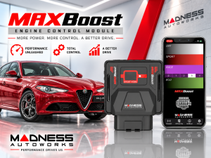 Alfa Romeo Giulia Engine Control Module - MAXBoost by MADNESS Autoworks - 2.0L 