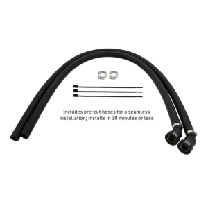 RAM 1500 Baffled Oil Catch Can Kit - Mishimoto - Black - 3.0 Hurricane `25+