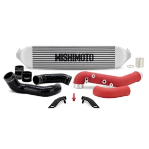 Honda Civic Type-R Intercooler Kit - Mishimoto - Silver Intercooler/Red Pipes - `23-`27