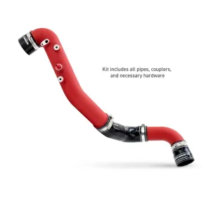 Honda Civic Type-R Intercooler Kit - Mishimoto - Silver Intercooler/Red Pipes - `23-`27