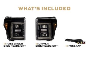 Ford Super Duty LED Headlights - XB Hybrid Series - Morimoto - '11-'16 Ford Super Duty LED Headlights - XB Hybrid Series - Morimoto - '11-'16