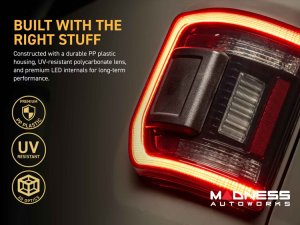Jeep Gladiator JT LED Tail Lights - XB LED Series - Morimoto - Low Profile - Red