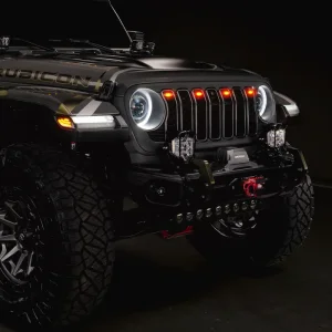 Jeep Wrangler JL Grill LED Kit - ORACLE Lighting - Pre-Runner Style - Tinted - `24-`26